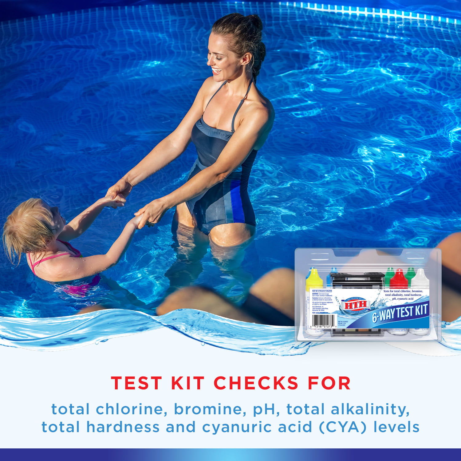 TAYLOR TECHNOLOGIES Pool Test Strips for Free Chlorine Alkalinity & CYA pH 