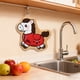 thumbnail image 4 of Baño Decorativo Toallas de Mano Año Del Caballo Lindo Patrón 23x20.5cm, Poliéster Rojo, Peluche Absorbente, Colgando para la Cocina Del Baño, 4 of 6