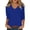 65 Bleu Foncé, variante sur DENGDENG T-Shirts pour Femmes à Manches 3/4, Décontractés, Col en V au Coude, Hauts de Travail d'Été, Tuniques, Grande Taille, Blouse Trois Quarts, Couleur Unie, Haut Chic à Enfiler, Noir m