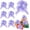6pcs-purple, variant on 6pcs 7 Inch Pull Bows Pastel Pink Gift Wrap for Wrapping Ribbon Basket Flower Christmas Mother‘s Day Easter Birthday Baby Shower Decorations 6pcs-light pink -