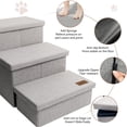 thumbnail image 3 of Pet Stairs Zerbuger de 3 peldaños con almacenamiento para perros y gatos de hasta 200 libras, 3 of 7