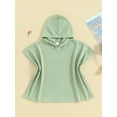 thumbnail image 2 of DDSBABAY Kid’s Beach Towel with Hood Solid Color Waffle Loose Fit Swim Cover Up Boys Girls Hooded Beach Towel,2T,3T,4T,5T,6T,7T,8T,9T,10T, 2 of 9