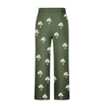 thumbnail image 5 of Pantalones largos para hombre, cintura elástica, transpirables, cómodos, suaves, informales, de playa, de poliéster., 5 of 5