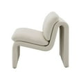 thumbnail image 5 of ACME Jaeda Wood & Boucle Fabric Upholstered Accent Chair in Ivory, 5 of 6