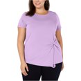 thumbnail image 1 of I.N.C Womens Twisted Pullover Blouse, Purple, Plus Size, 2X, 1 of 1