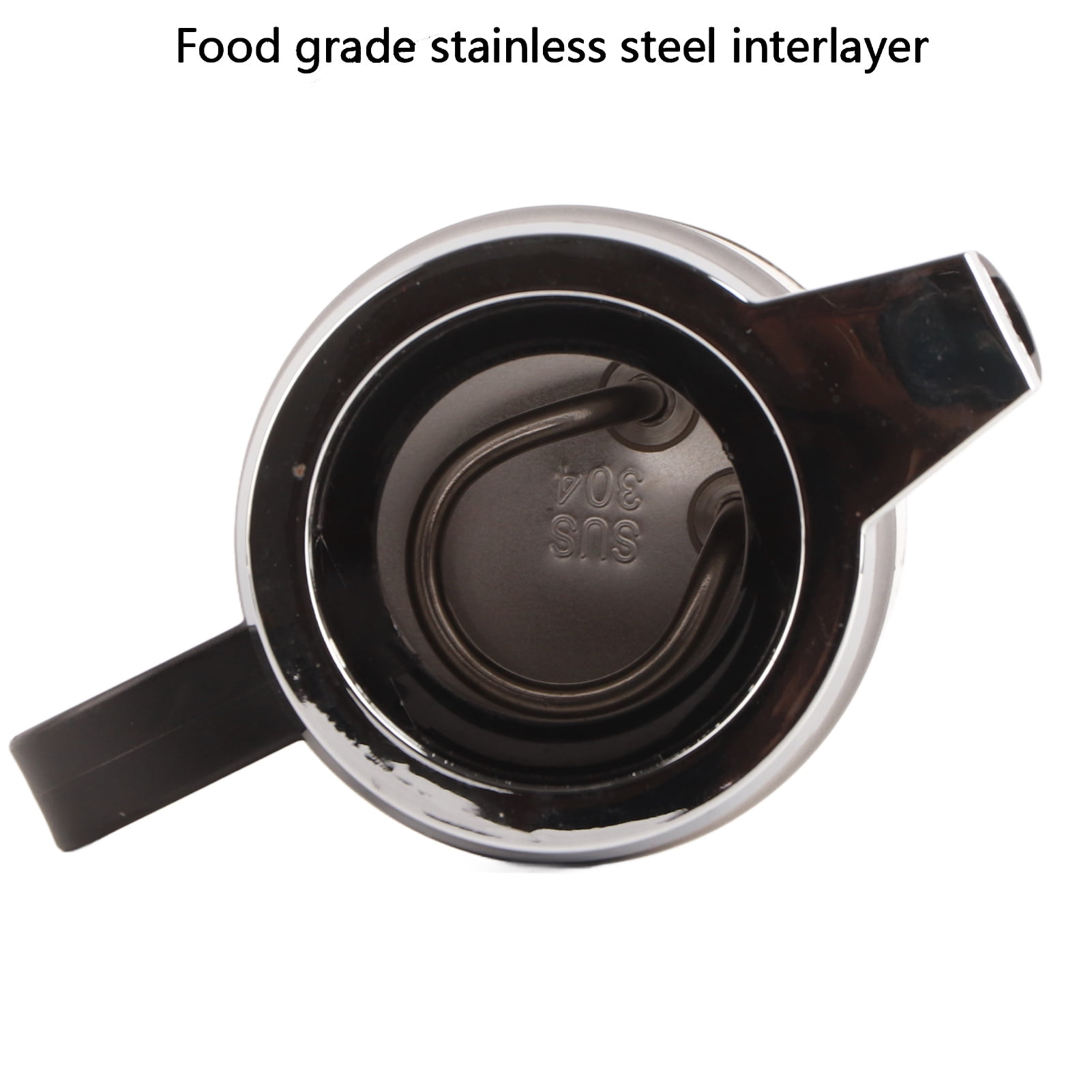 Car Kettle Boiler 1200ML 12V Stainless Steel Electric Incar Kettle Car Heating Cup Travel Thermoses Heating Water Bottle for Water Tea Coffee Milk(12V) Other Electrical Appliances