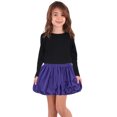 thumbnail image 2 of Kleverkids Toddler Baby Girls Embroidery Bubble Skirt – Peruvian Pima Cotton, Balloon Skirt, Elastic Waist, Pull-On, Solid Colors – Plum, 2, 2 of 5