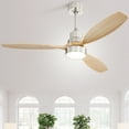 thumbnail image 4 of Sofucor 52 Inch Ceiling Fan with Lights, Remote Control, Dimmable LED, 3 Blades, Reversible DC Motor, Indoor, 4 of 11