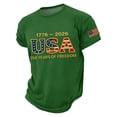 thumbnail image 2 of America 250 Shirt Mens United States 250th Anniversary T-Shirt USA Flag Freedom Grace Graphic Tops, 2 of 5