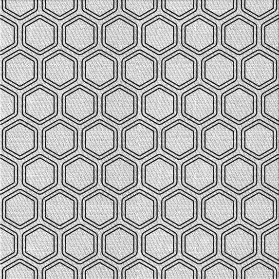 Ahgly Company Machine Washable Indoor Square Transitional Platinum Gray Area Rugs, 8' Square