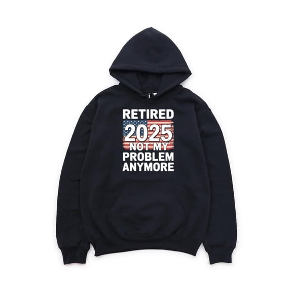 Retirement 2025 Funny Milestone Celebration Birthday Gift New Life Relaxing Hoodie, for men & women, up to size 5XL