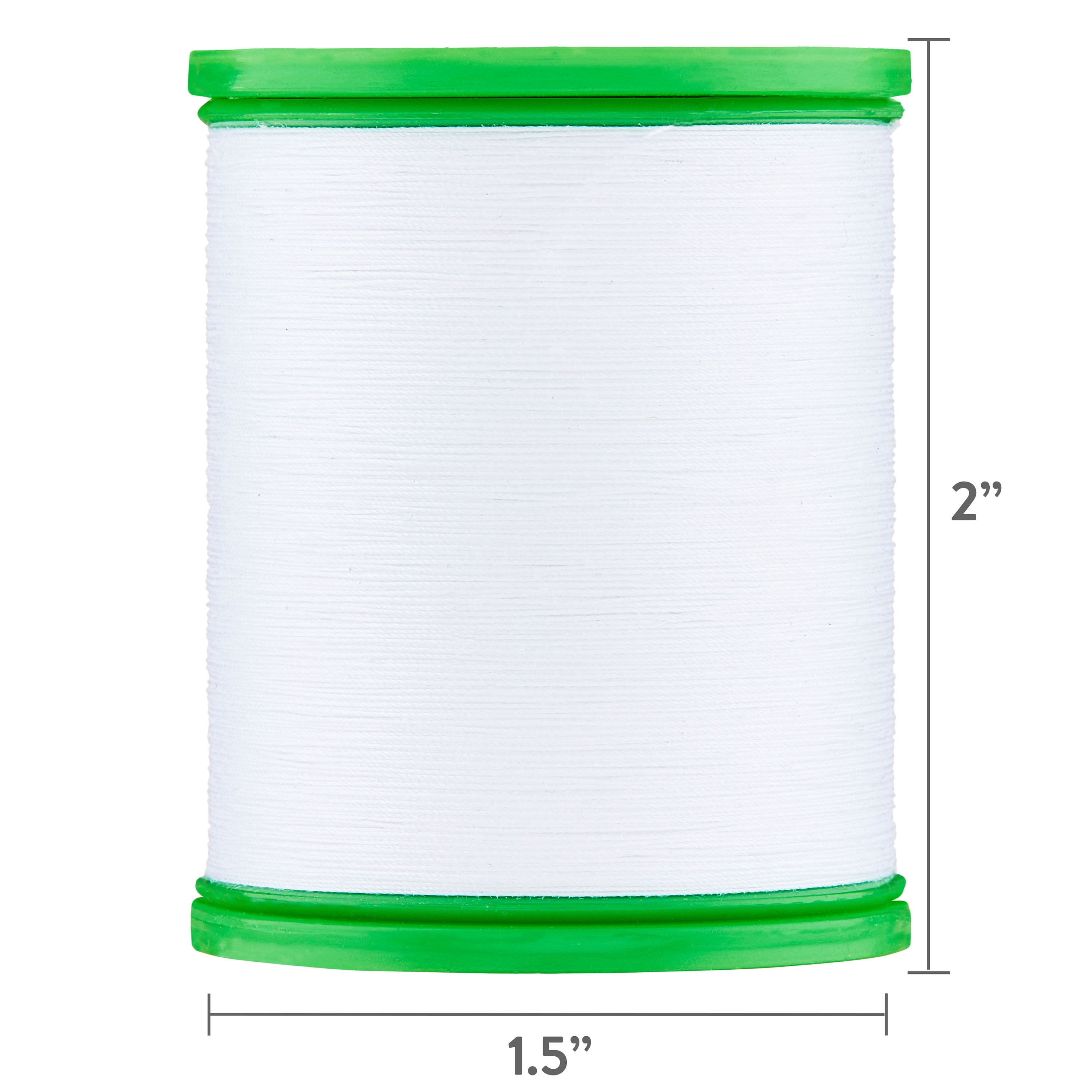 Hello Hobby White Pima Cotton Thread, All Purpose, 50/3 WT