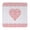 Pink, variant on Coaster Intricate Heart Ribbon