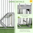 thumbnail image 5 of PawHut Chicken Activity Play Chicken Coop Toy Hen Accessory w/ Platform Gray, 5 of 9