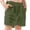 Army Green, variant on Shorts for Boys, with Pockets Linen Cotton Elastic Waist Summer Lightweight Casual Shorts Pink 7T