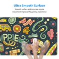 thumbnail image 6 of Disketp Gaming Mouse Pad Colorful Hippie Pattern Large Mouse Mat Long Extended Desk Pad Non-Slip Rubber Mice Pads Stitched Edges Thin Pad (11.8x31.5 Inch), 6 of 9