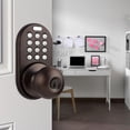 thumbnail image 6 of Digital Door Knob Lock with Electronic Keypad, Oil Rubbed Bronze, Keypad Lockable, 6 of 6