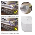 thumbnail image 4 of Tapa De Esquina De Aluminio Para Barco Pontón, 2 Uds., Para Esquina Redondeada De 90, 3-3/4 Pulgadas A 3-13/16 Pulgadas De Altura, 3-1/4 Pulgadas A 3-5/16 Pulgadas De Ancho, 4 of 7