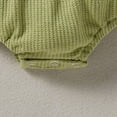 thumbnail image 7 of NOLDARES Baby Boy Girl Bubble Romper Organic Cotton Infant Summer Oversized Toddler T-Shirt Bodysuit Short Sleeve(Green,12-18 Months), 7 of 7