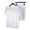 White, variant on 2 Pcs/Set Men Pajamas Sets Solid Color O Neck Short Sleeve Elastic Summer Men Underwear for Sleeping