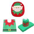 thumbnail image 1 of Yeacher 3PCS Christmas Bath Mat Tank Cover Toilet Rug Soft Floor Rug Non Slip Water, 1 of 6