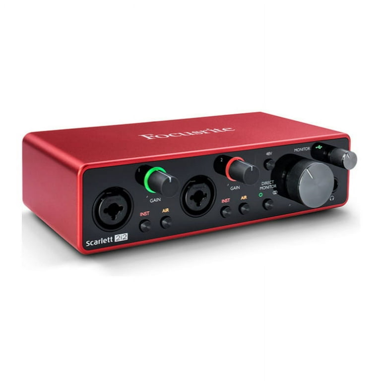Focusrite Scarlett 2i2 - 2x2 USB Audio Interface (4th Gen)