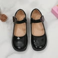 thumbnail image 6 of Gyratedream Girl's Mary Jane School Uniform Shoes Strap Dress Uniform Flats Low Heel Princess Ballet Flats, 6 of 9