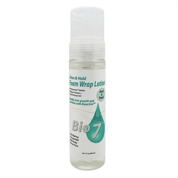 Bio 7 Hair Shine and Hold Foam Wrap Lotion 7 fl. oz.
