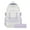White, variant on Women's Backpack - 18 Inch Pink Large Capacity Casual Backpack, Nylon Material, Multiple Compartments, Adjustable Shoulder Straps, Basic Backpack with Coin Pocket