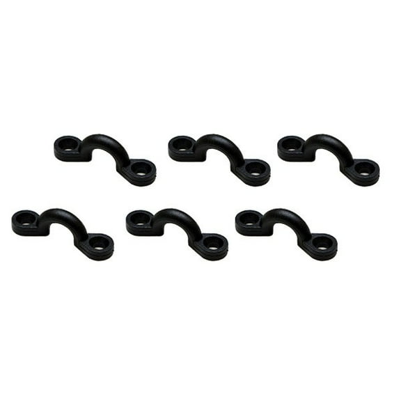 Boat Bimini Eye Straps | Black Nylon  (Set of 6)