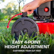 Hyper Tough 20 in 125cc Gas Walk-Behind Push Lawn Mower with Briggs & Stratton Engine, Red