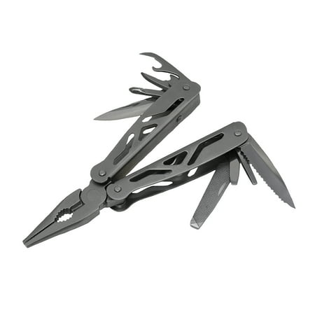 Grip 12 in 1 Multi-Tool - Large Knife Can Opener Long Nose Pliers Wire Cutter Bottle Opener Saw