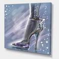 thumbnail image 3 of Shiny Woman Shoe High Heeled Stiletto With Glitter 30 in x 30 in Painting Canvas Art Print, by Designart, 3 of 4