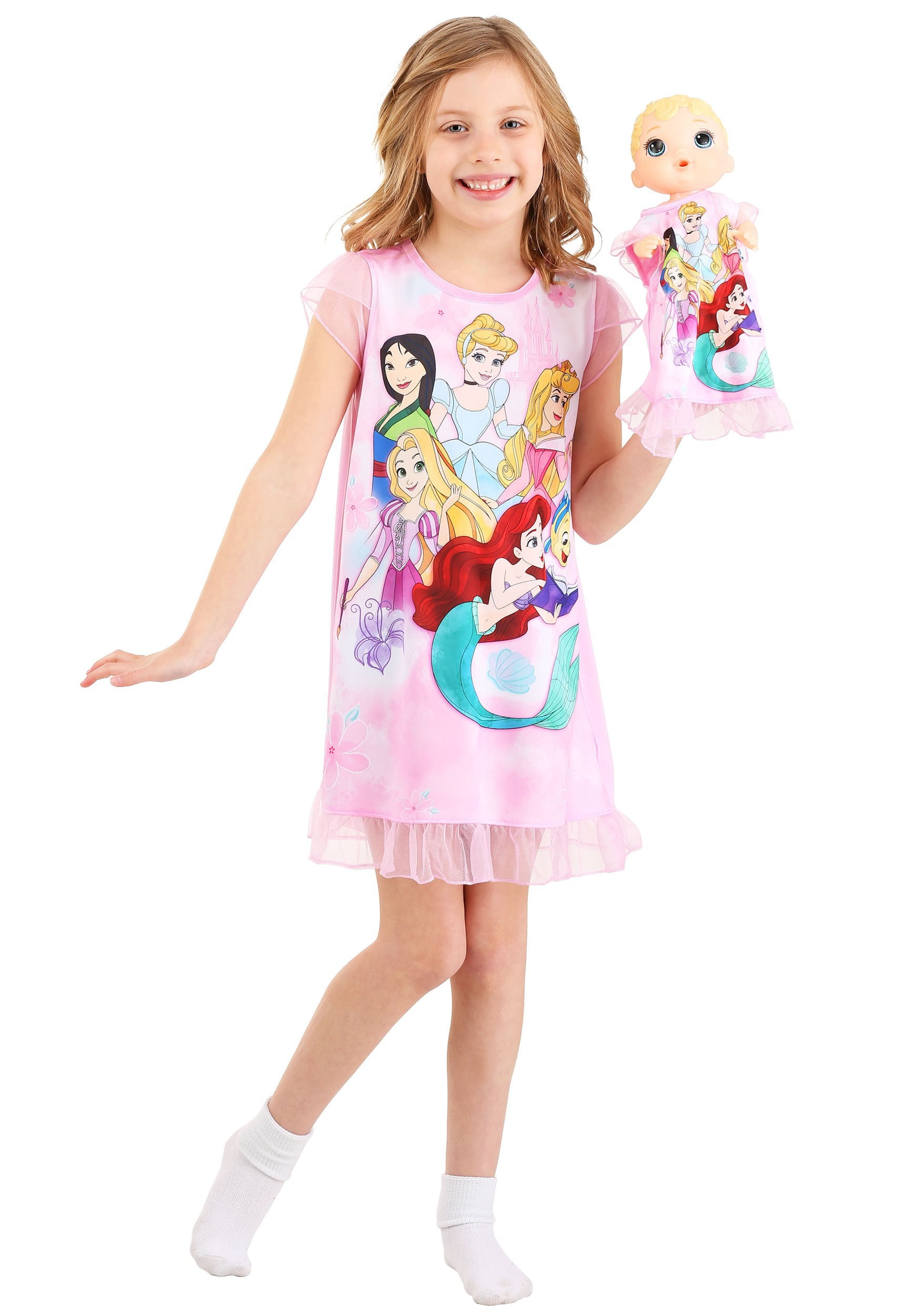 Girls Disney Princesses Dorm Nightgown - Walmart.com