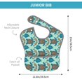 thumbnail image 4 of Hirioo Turtles And Seahorses for Baby Waterproof Pocket Bib Adjustable Closed for Babies Toddlers with Large Pocket 6-24Months, 4 of 8