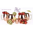 thumbnail image 5 of Rastogi Handicrafts Copper Moscow Mule Solid Pure Copper Unlined Mug/Cup (16-Ounce/Set of 4, Hammered) with Bonus Shot Glass and Free, 5 of 5