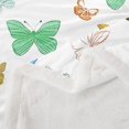 thumbnail image 3 of Butterfly Blanket French Style Romantic Themed Throw Blanket Colorful Butterflies Fleece Blanket Rustic Farmhouse Fuzzy Blanket Glitter Butterfly Sherpa Blanket 50"x60", 3 of 6