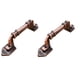 thumbnail image 1 of 1 par de Manijas de gabinete de bronce antiguo Baoblaze para cocina mueble tocador 24.7 cm, 1 of 8