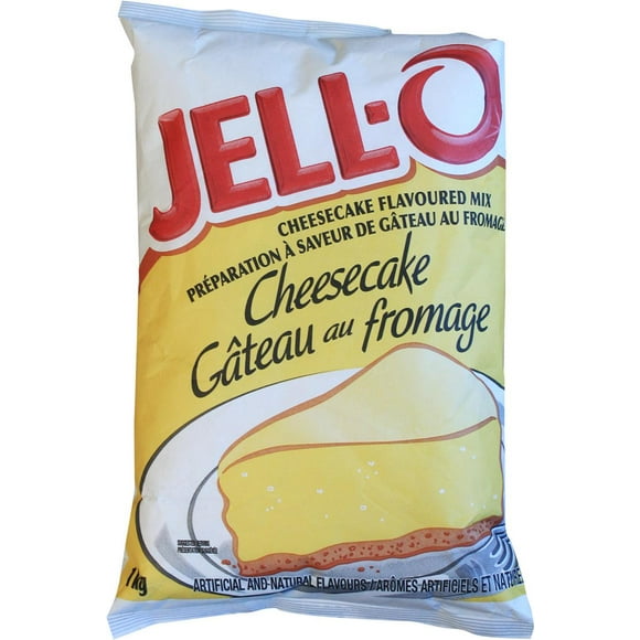 Jello Mélange à Gâteau au Fromage - 1kg - 1ct - Mélange à Dessert Crémeux pour Délicieux Cheesecakes - Parfait pour la Cuisson et les Desserts (1ct)