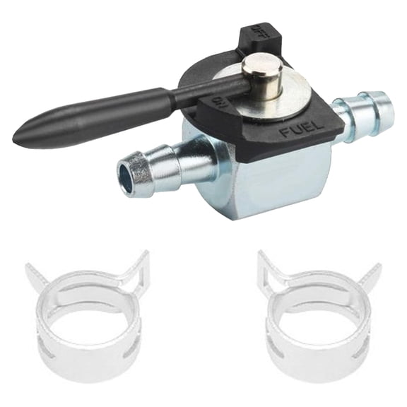 Industrial Grade 1/4 Fuels Shut Off Valves Set 12 Hose Clamps Included Leakproof Designs for Machinery Maintenance