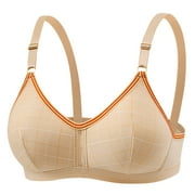 50% Off Clear! Bra Sawvnm Women's Underwire Development Period Gathering Breathable Underwear Sports Three Buckle Daily Bra Small Bra Christmas Clearance