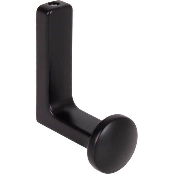 Stone Harbor Hardware Modern Round Robe Hook, Matte Black