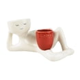 thumbnail image 3 of Almencla Pot de Plante en Résine Artistique pour Entrée Café Patio avec Pot Rouge, 3 of 8