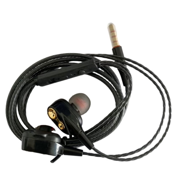 Inteprter M2 In-Ear Con Cable Doble Bobina Móvil Auriculares Con Micrófono Música HiFi Deportes Cables de audio/vídeo No.02