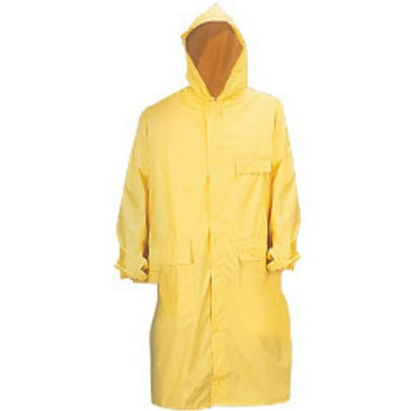 2-Piece PVC Rain Coat - XL, Yellow