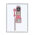 thumbnail image 4 of Stupell Industries Vintage Pay Phone Chic Queen Calling Calligraphy Graphic Art White Framed Art Print Wall Art, Design by Ashley Singleton, 4 of 5