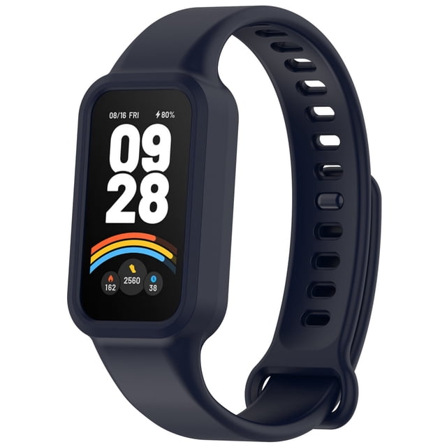 Smart Sports Bracelet with Integrated Silicone Strap, Seamless Design, Soft Silicone, All-Day Wear, Smart Tracking, Fit for Workouts
