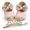Pink, variant on Infant Baby Girls Flats Soft Sole Bowknot Decoration Princess Shoes