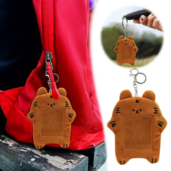 & Artisanat & Papeterie Porte-Chaîne pour Photocartes pour Badge et Carte d'Identité - Pochette Décorative en Polyester Durable avec Crochet et Chaîne