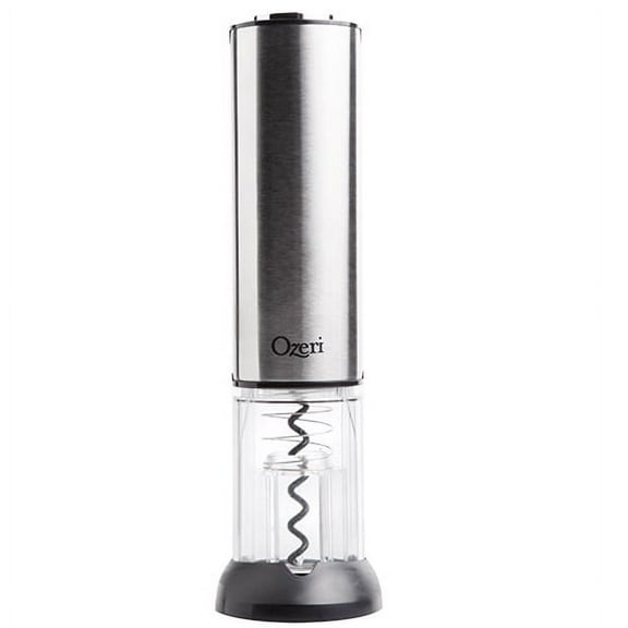 Ozeri Extravo Electric Wine Opener in Stainless Steel with Auto Activation (Button-Free Operation)